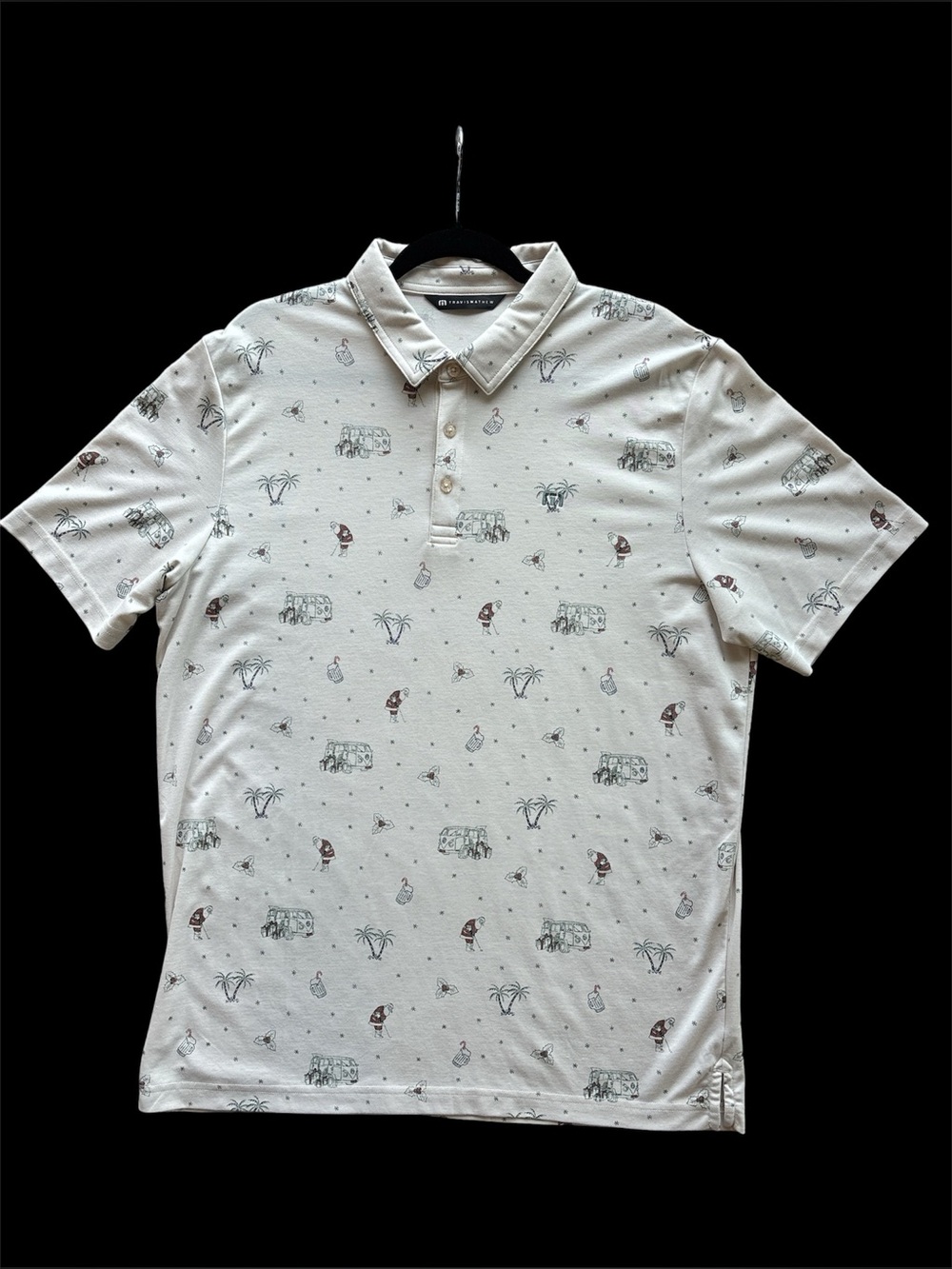 TRAVIS MATHEW golf Polo XLG Santa Beer Palms VW